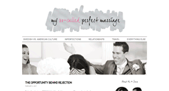 Desktop Screenshot of mysocalledperfectmarriage.com